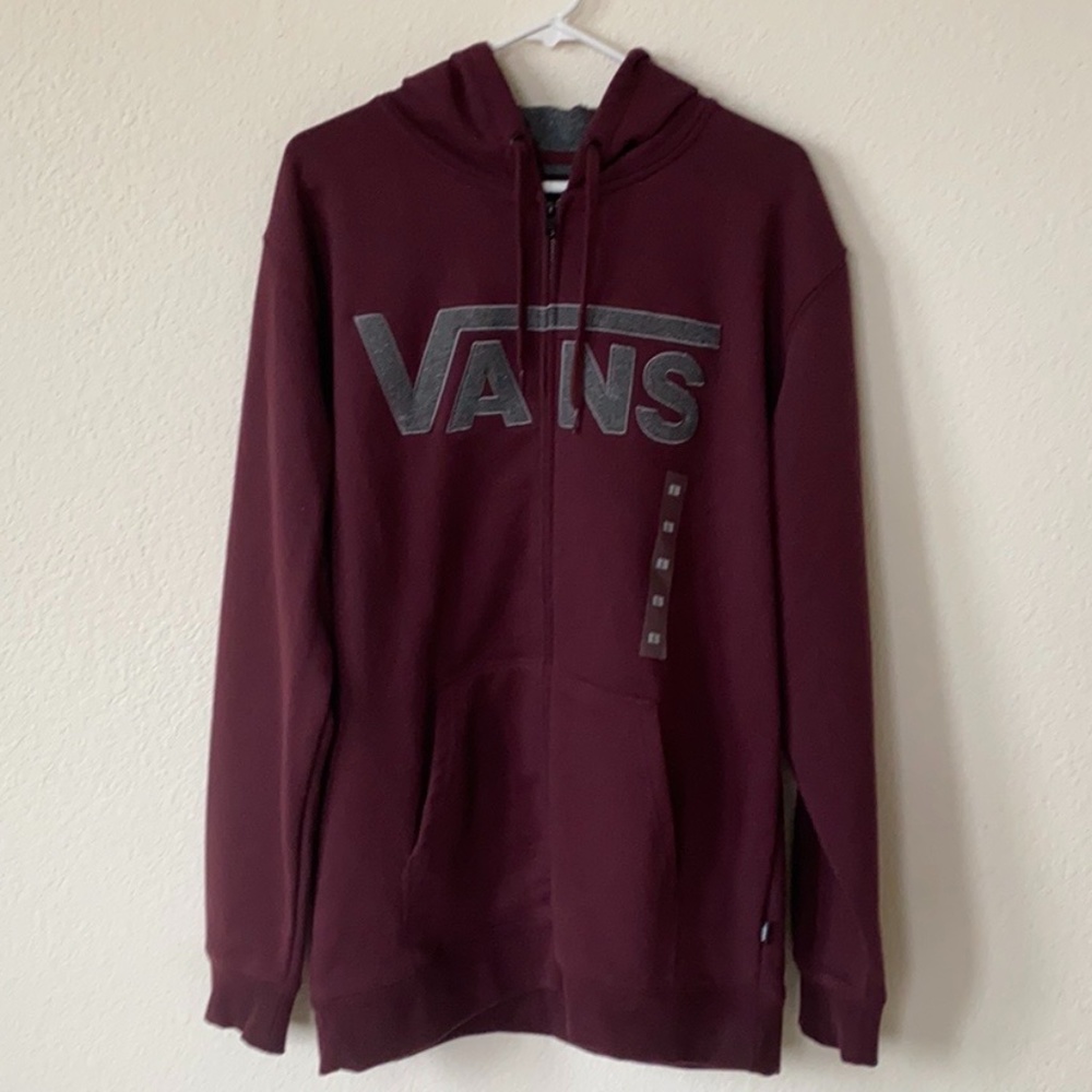 NWT Vans Men's Drop V Zip Hoodie Size Large